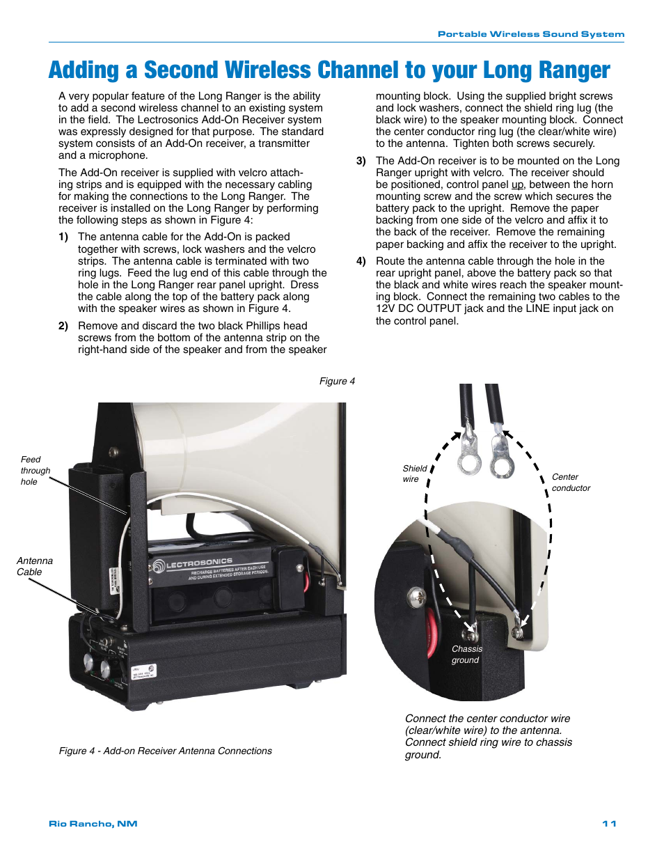 Lectrosonics Long Ranger IV User Manual | Page 11 / 20