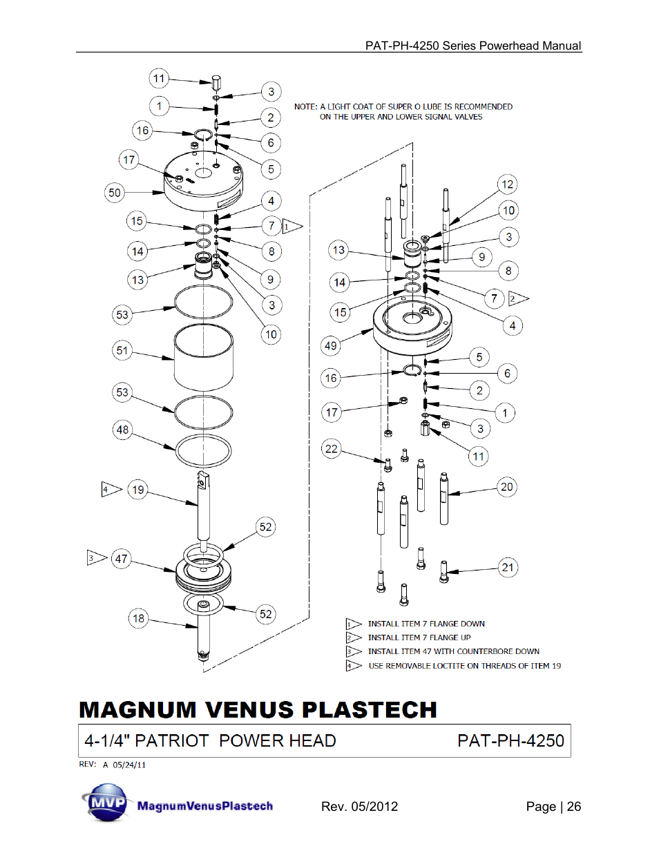 Magnum Venus Plastech PATRIOT 4-1_4 PAT-PH-4250 User Manual | Page 26 / 34