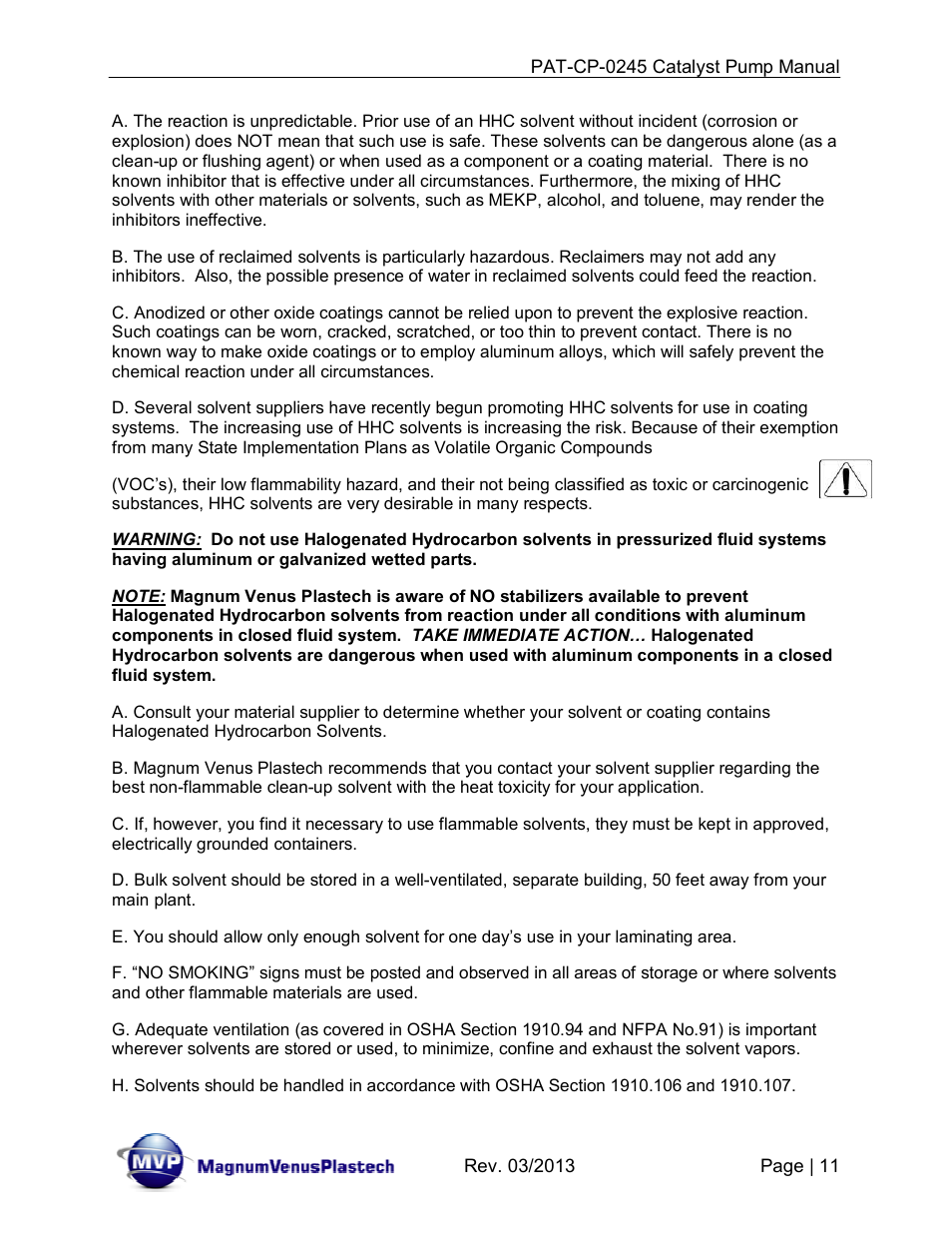 Magnum Venus Plastech PATRIOT PAT-CP-0245 User Manual | Page 11 / 32