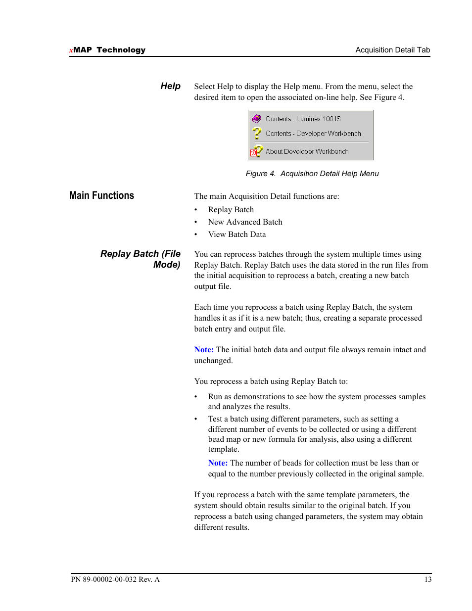 Main functions | Luminex 100 IS Version 2.2 User Manual | Page 19 / 96
