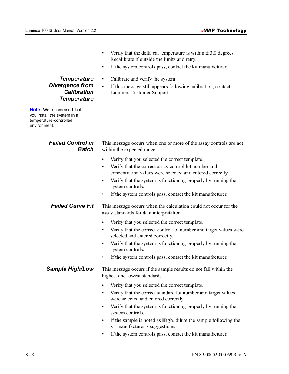 Luminex 100 IS Version 2.2 User Manual | Page 198 / 246