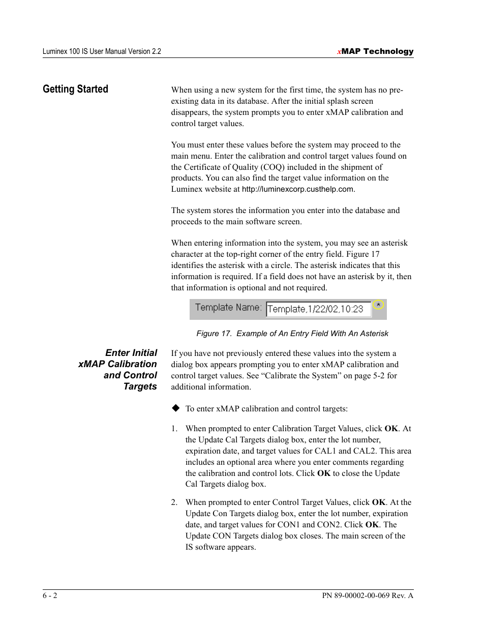 Getting started | Luminex 100 IS Version 2.2 User Manual | Page 56 / 246