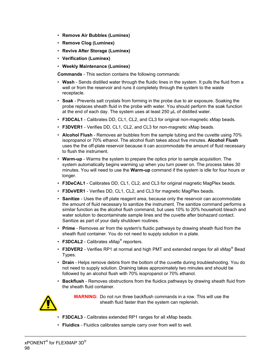 Luminex xPONENT 4.2 for FLEXMAP User Manual | Page 112 / 148