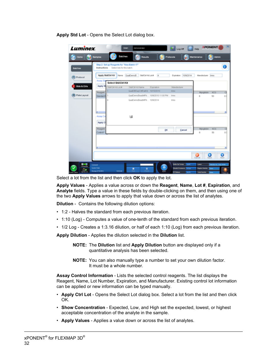 Luminex xPONENT 4.2 for FLEXMAP User Manual | Page 46 / 148