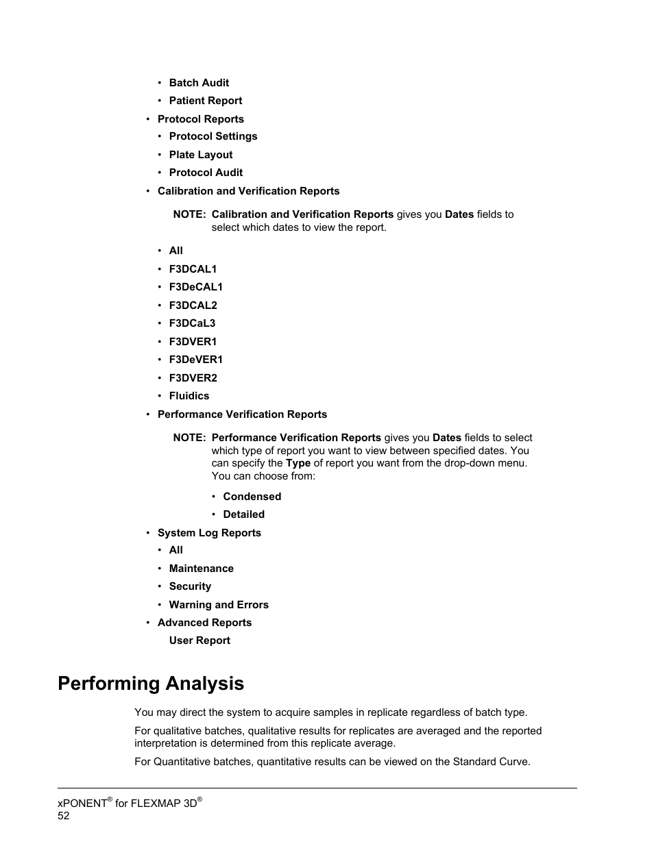 Performing analysis | Luminex xPONENT 4.2 for FLEXMAP User Manual | Page 66 / 148