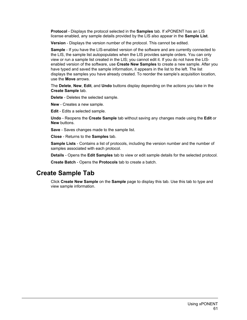 Create sample tab | Luminex xPONENT for MAGPIX User Manual | Page 74 / 126
