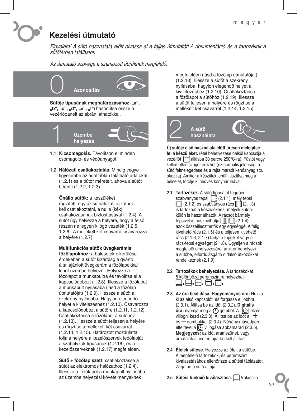 Kezelési útmutató | Fagor 6H-196 User Manual | Page 35 / 58