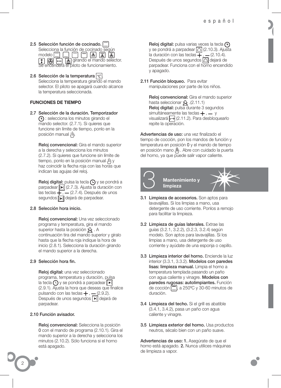Fagor 6H-196 User Manual | Page 4 / 58