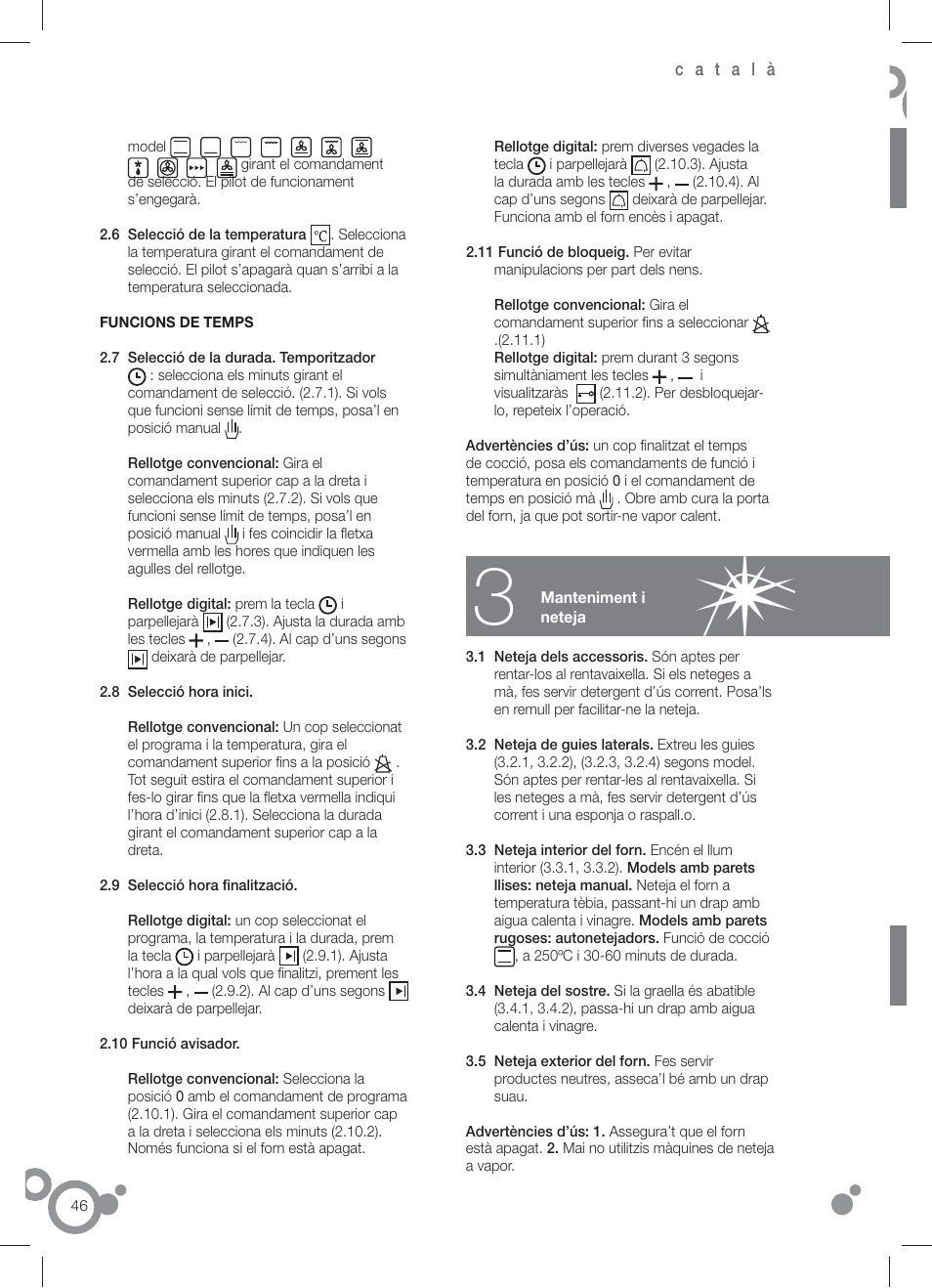 Fagor 6H-196 User Manual | Page 48 / 58