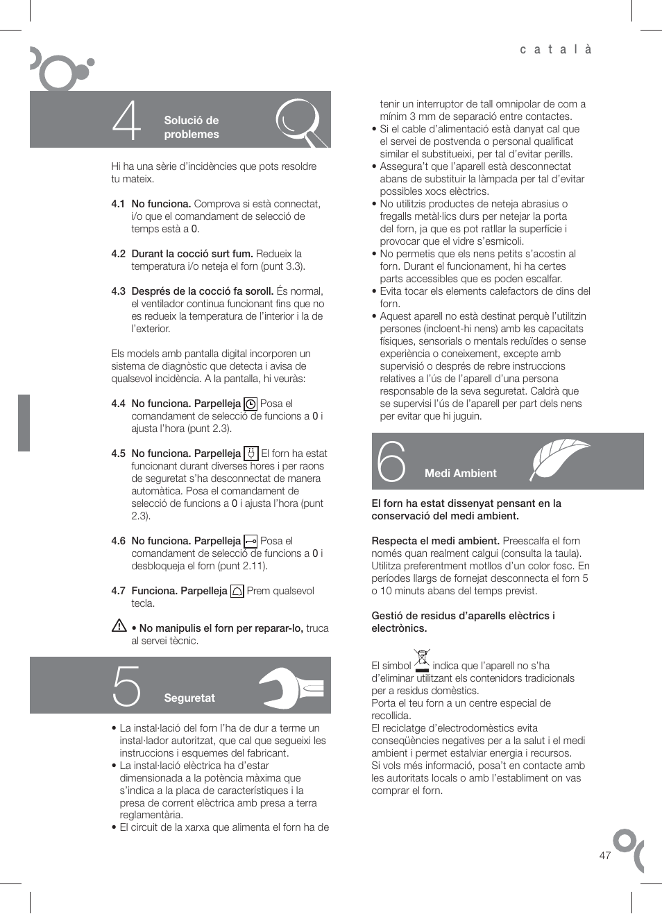 Fagor 6H-196 User Manual | Page 49 / 58