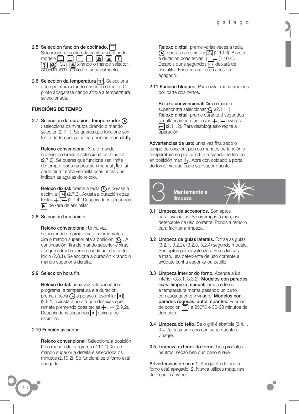 Fagor 6H-196 User Manual | Page 52 / 58