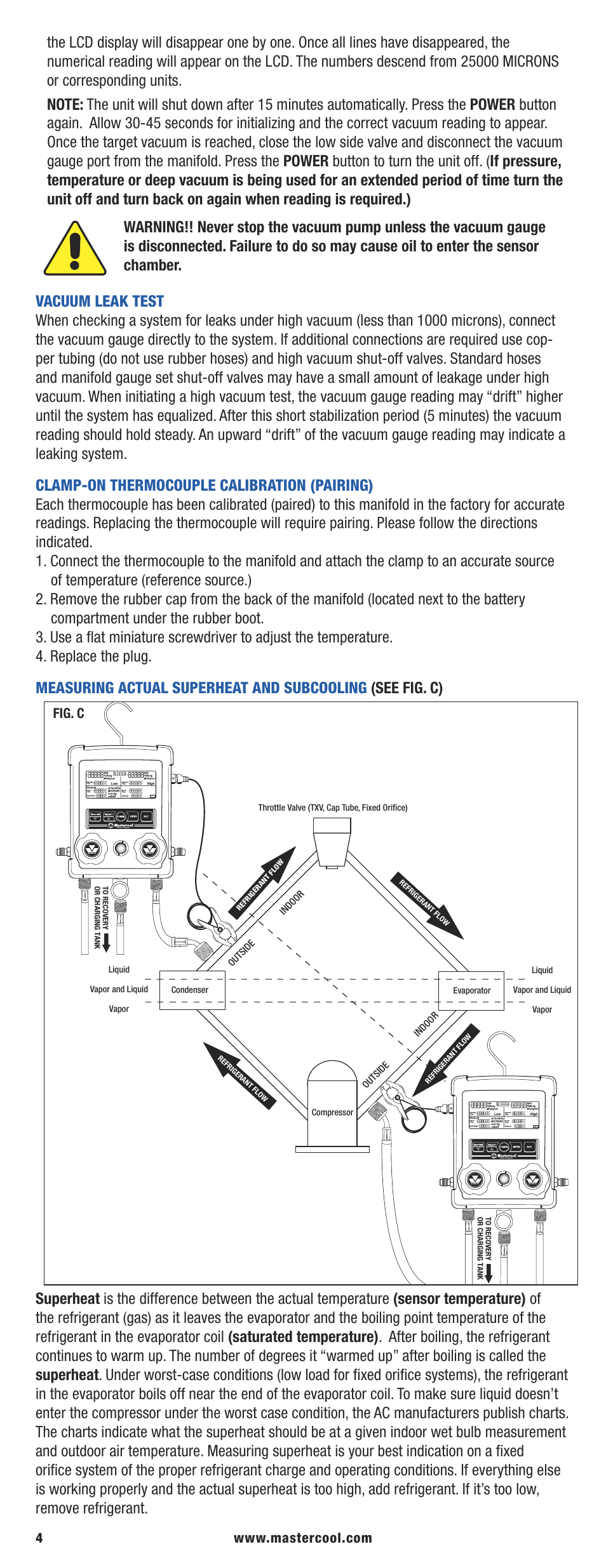 Fig. c | Mastercool 99773-AR HVAC Digital Manifold User Manual | Page 4 / 12