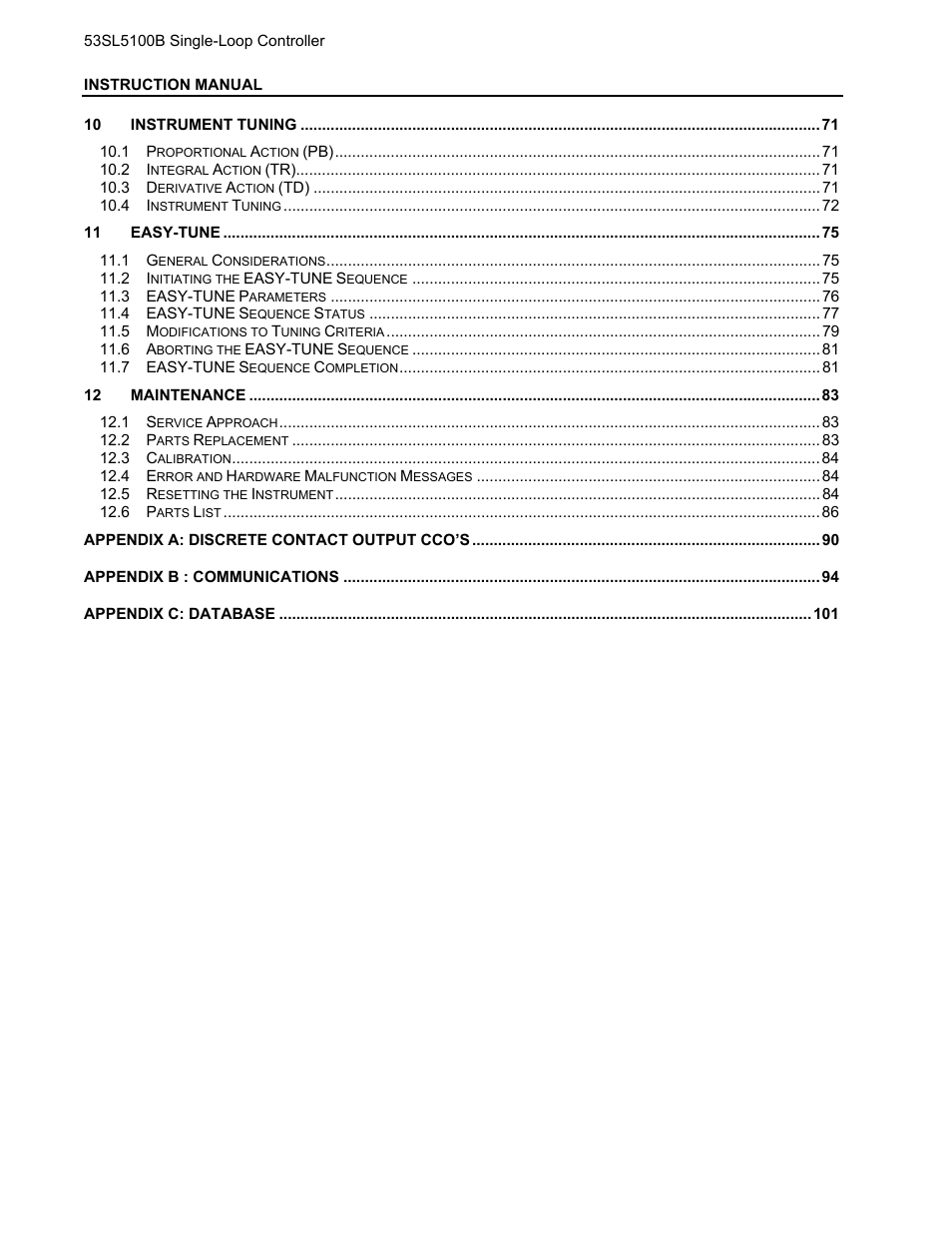 Micromod Micro-DCI: 53SL5100B Single Loop Controller User Manual | Page 4 / 115