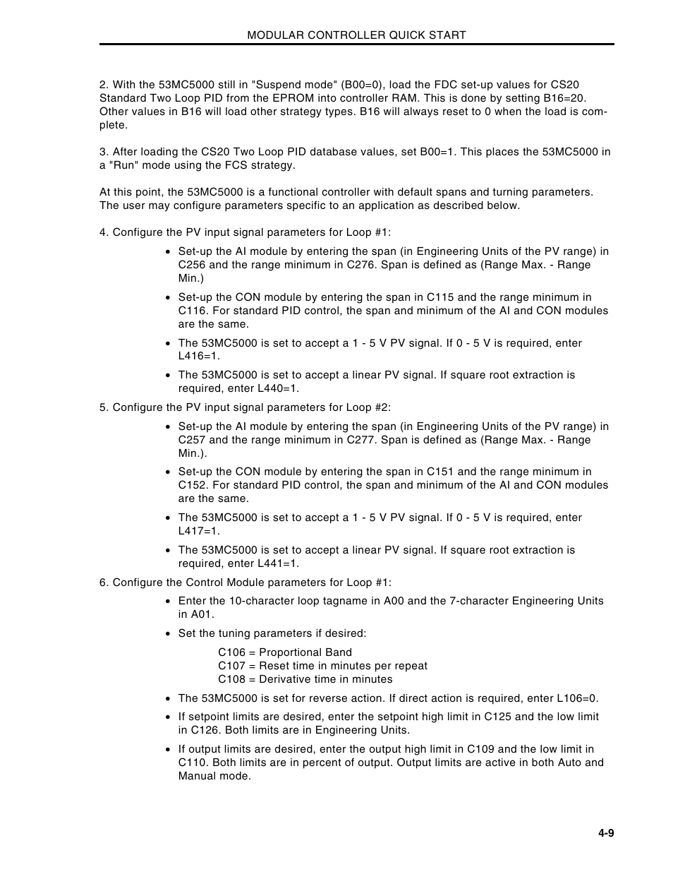 Micromod Micro-DCI: 53MC5000 Multi-Loop Process Controller Installation User Manual | Page 79 / 99