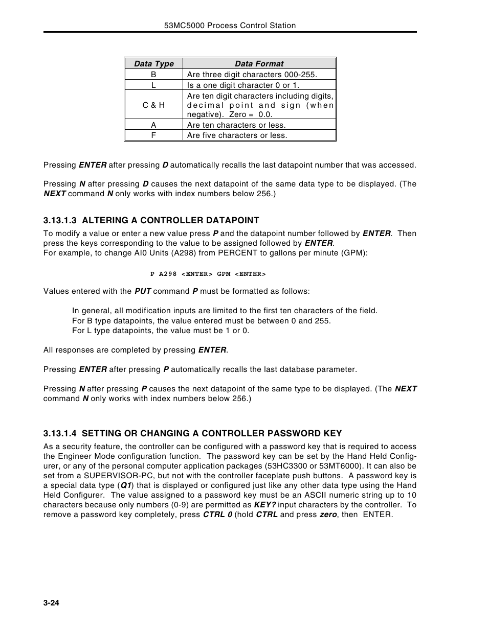 Micromod Micro-DCI: 53MC5000 Multi-Loop Process Controller Instruction Manual User Manual | Page 107 / 406