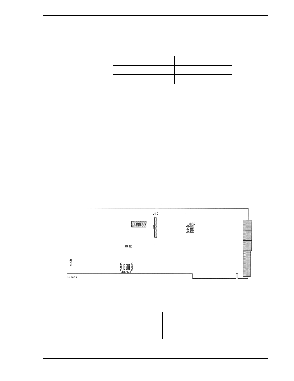 2 electrical specification, 3 environmental specification, 4 jumper settings | Figure 3-6. supervisor board, jumpers shown, Table 3-1. power requirements, Jumpers j3, j4, and j5 | Micromod Micro-DCI: 53SU6000 COMMUNICATIONS SERVICES User Manual | Page 19 / 44