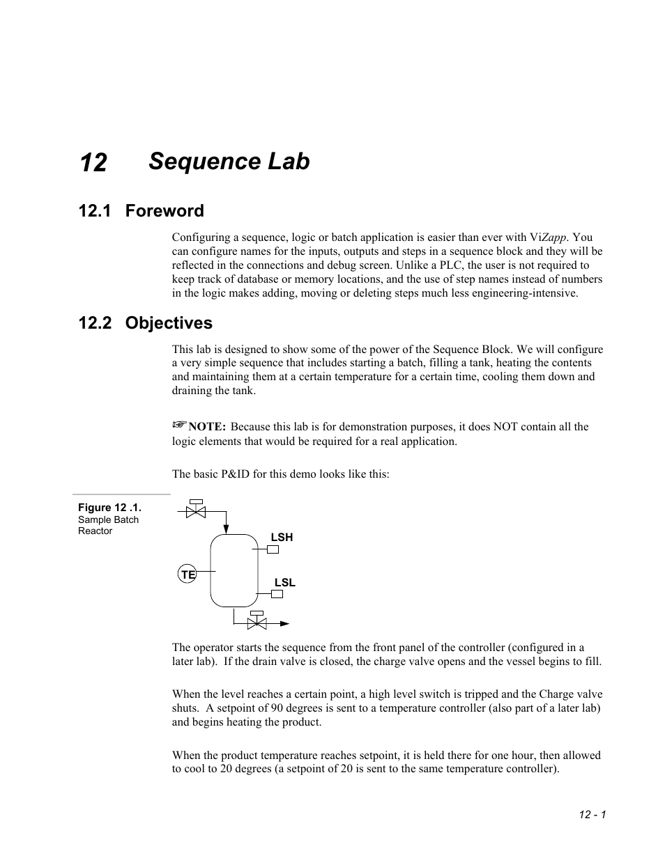12 - sequence, Sequence lab, 1 foreword | 2 objectives | Micromod MOD: 30MLTraining Manual User Manual | Page 179 / 294