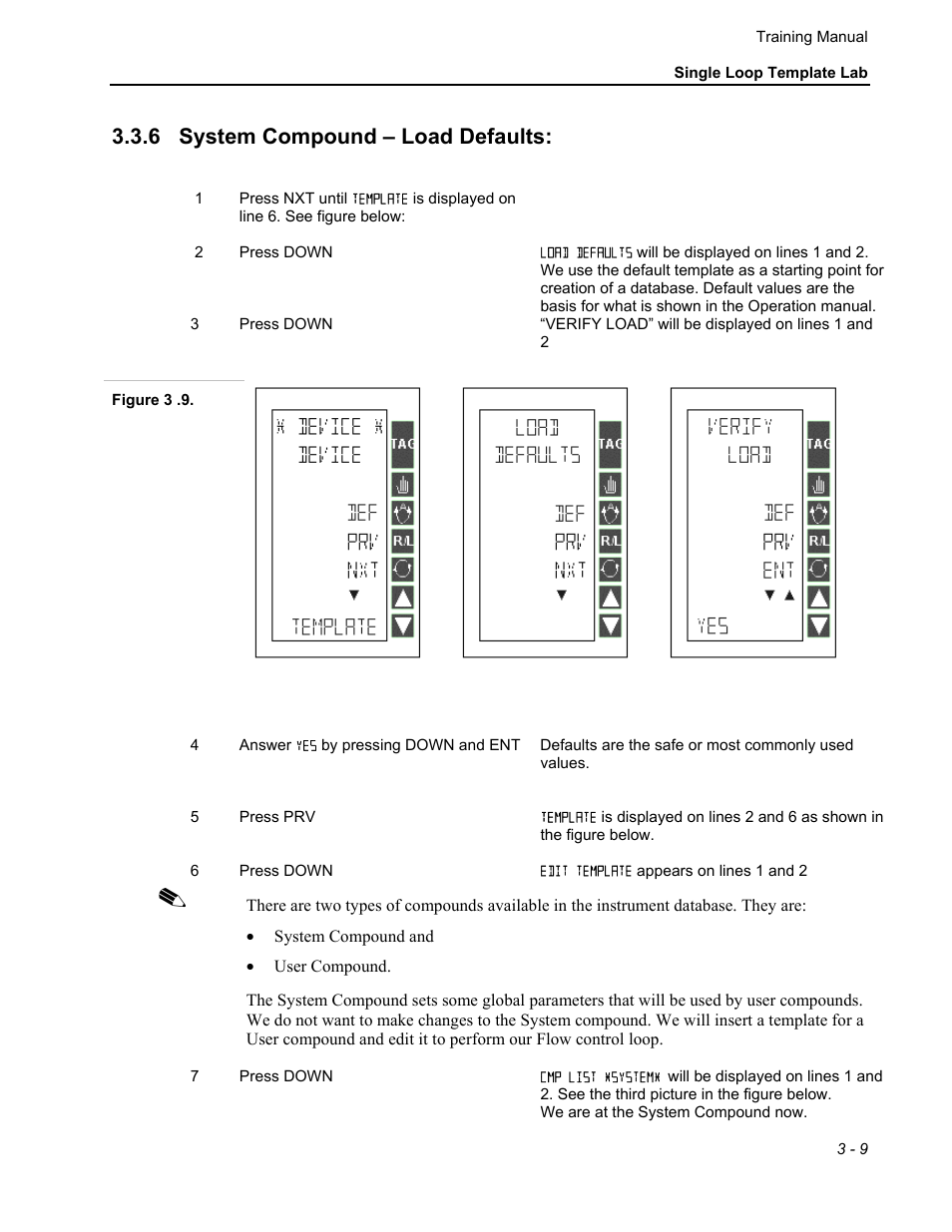 6 system compound – load defaults | Micromod MOD: 30MLTraining Manual User Manual | Page 35 / 294