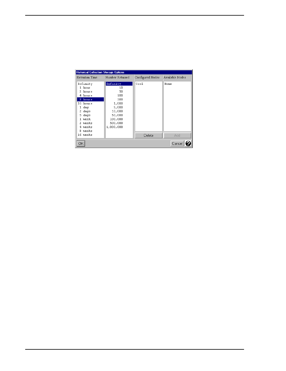 1 add, 1 retention time option | Micromod Micro-PWC: 53PW6000 MicroPWC Configuration Guide User Manual | Page 250 / 368