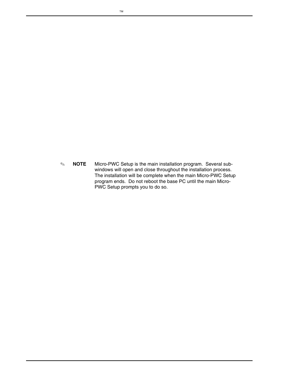 2 micro-pwc client installation mode, 1 pre-setup procedure, 2 beginning micro-dci master setup | 3 beginning micro-pwc installation, 4 micro-pwc setup, Section 3.5.2 | Micromod Micro-PWC: 53PW6000 MicroPWC Installation and Setup Manual User Manual | Page 46 / 80