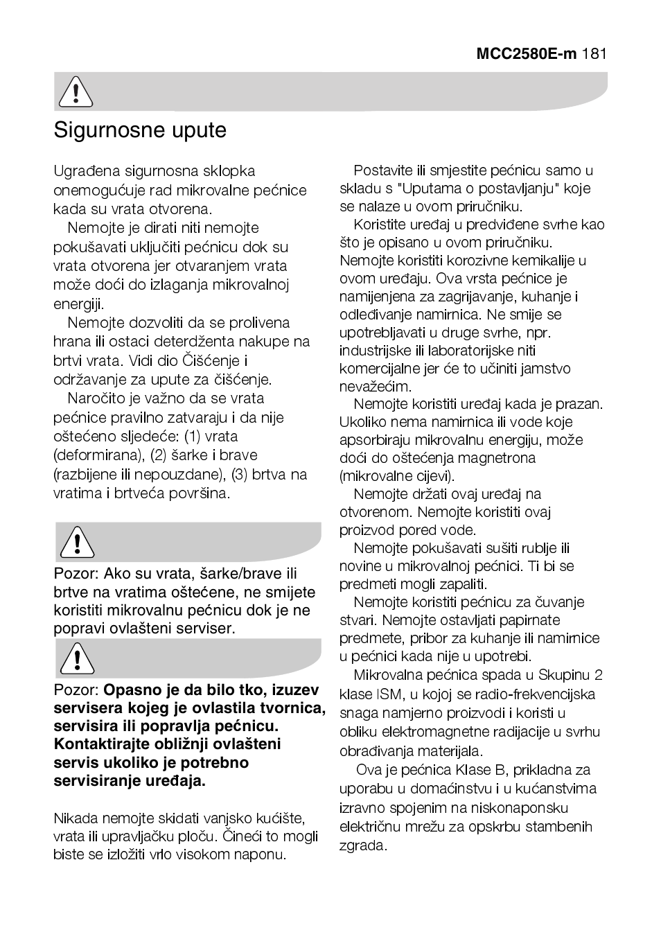 AEG MCC2580E-M User Manual | Page 181 / 284