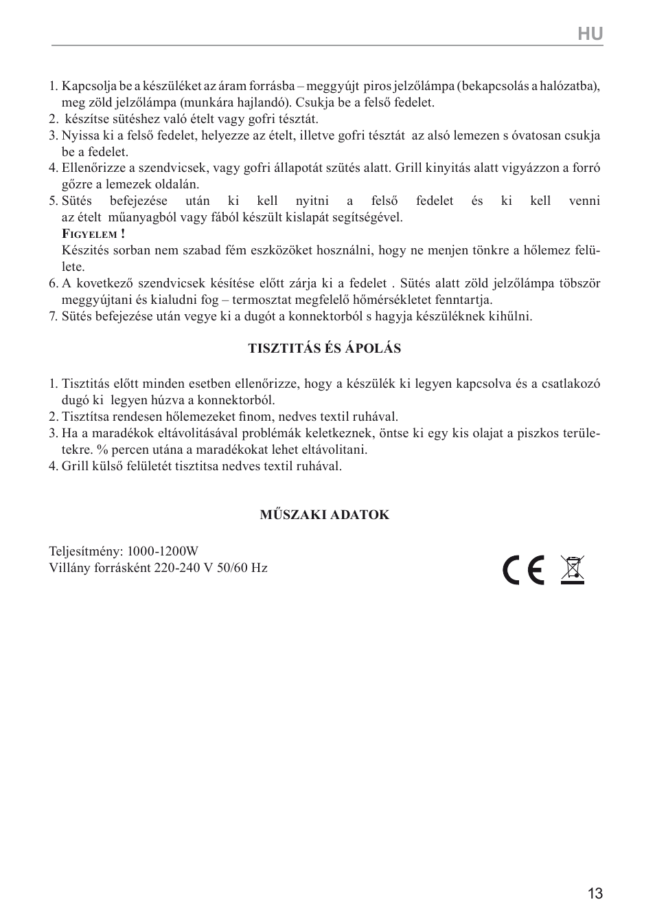 MPM MGO-05M User Manual | Page 13 / 24