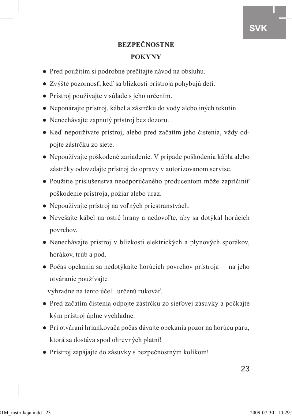 MPM MOP-01M User Manual | Page 23 / 32