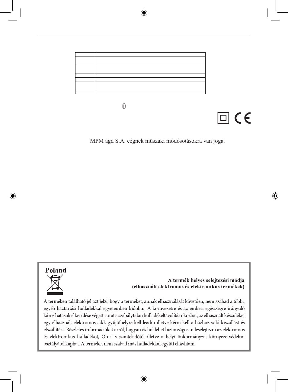 78 db | MPM MMR-04Z User Manual | Page 19 / 34