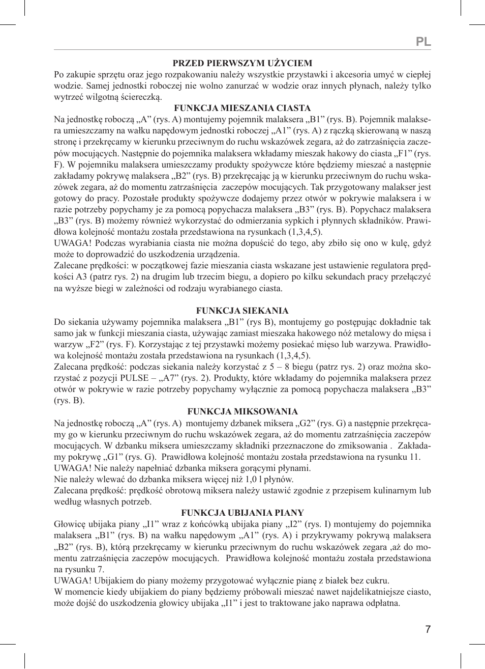 MPM Kasia 116 User Manual | Page 7 / 44