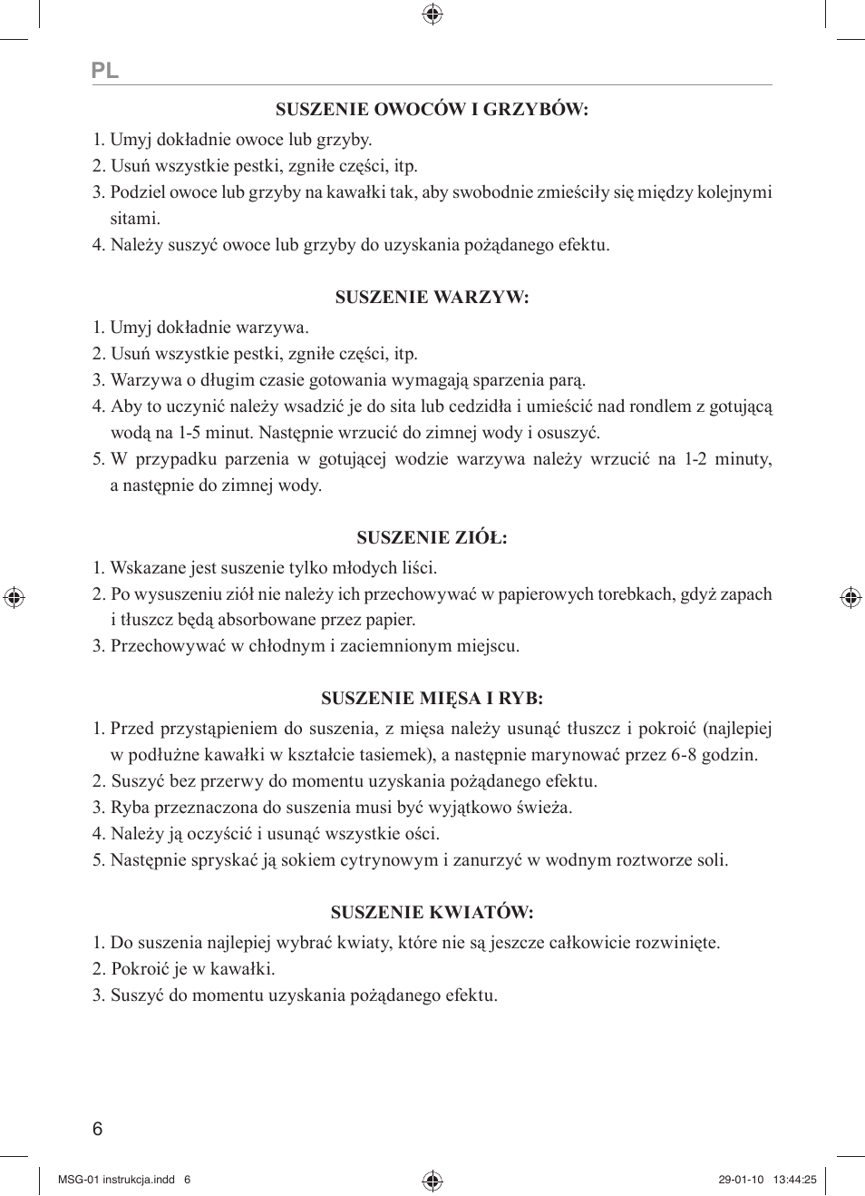 MPM MSG-01 User Manual | Page 6 / 40