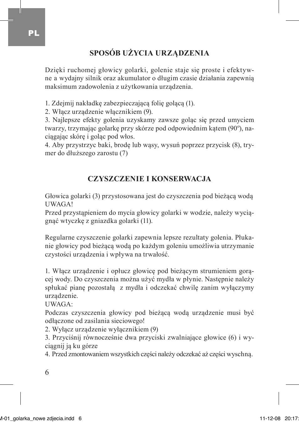 MPM MGM-01 User Manual | Page 6 / 38