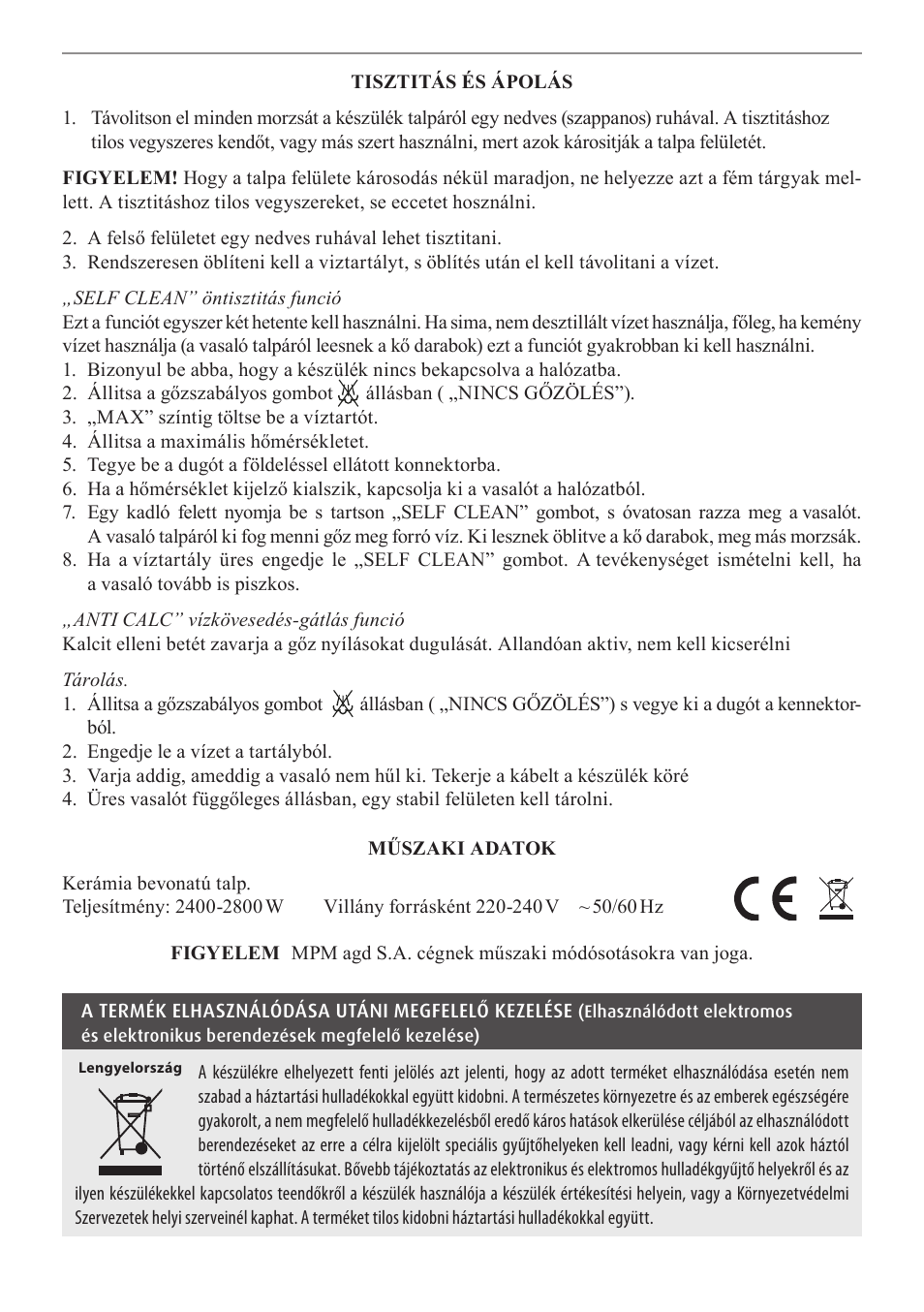 MPM MZE-04 User Manual | Page 19 / 36