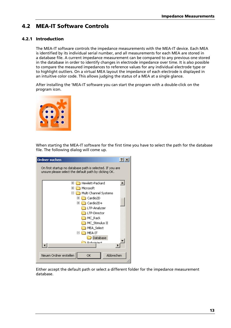 2 mea-it software controls | Multichannel Systems MEA-IT Manual User Manual | Page 17 / 30