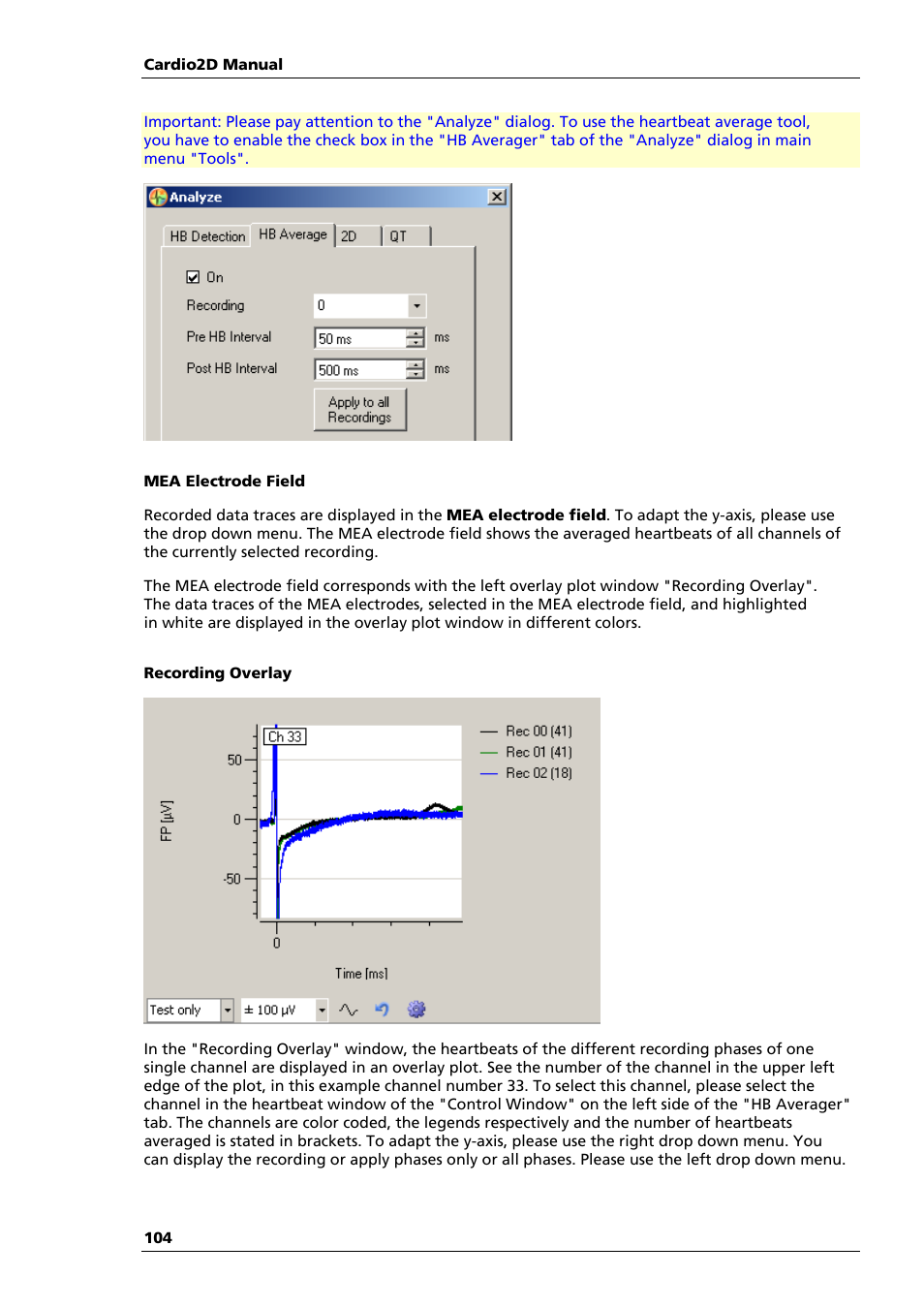 Multichannel Systems Cardio2D Manual User Manual | Page 108 / 123