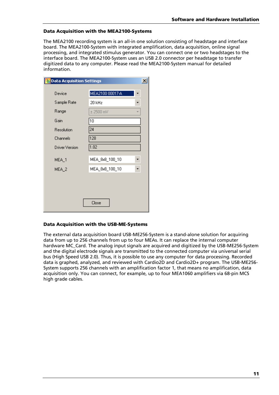 Multichannel Systems Cardio2D Manual User Manual | Page 15 / 123