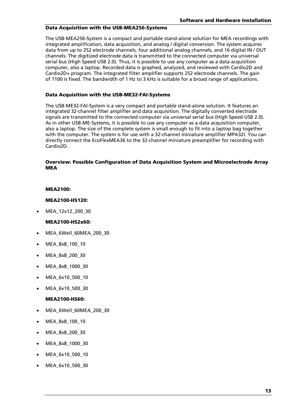 Multichannel Systems Cardio2D Manual User Manual | Page 17 / 123