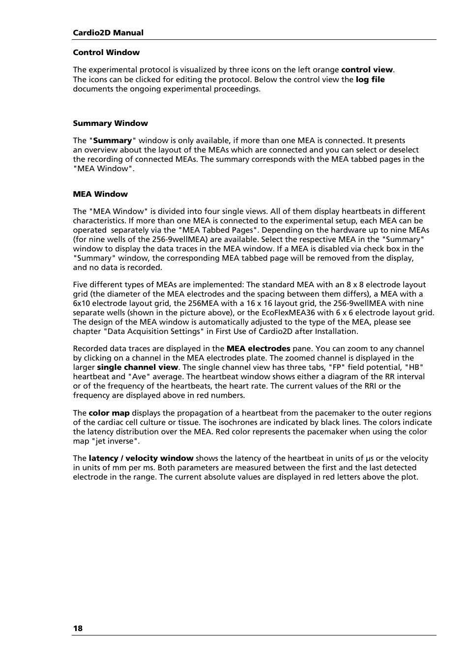 Multichannel Systems Cardio2D Manual User Manual | Page 22 / 123
