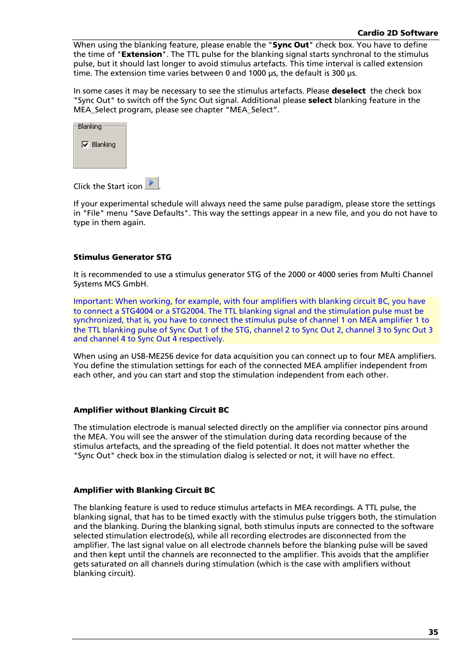 Multichannel Systems Cardio2D Manual User Manual | Page 39 / 123