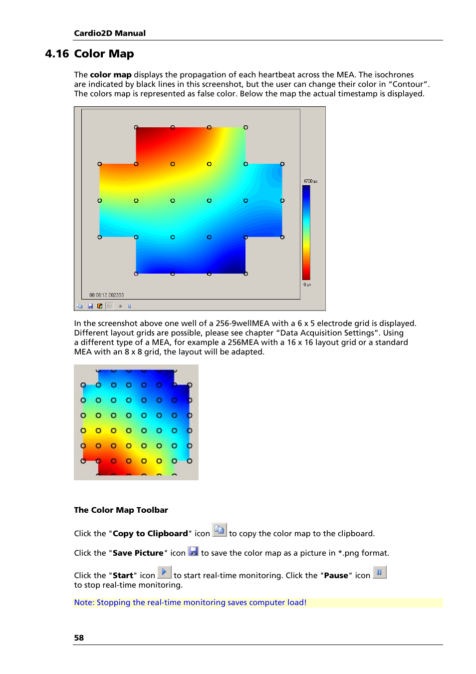 16 color map | Multichannel Systems Cardio2D Manual User Manual | Page 62 / 123