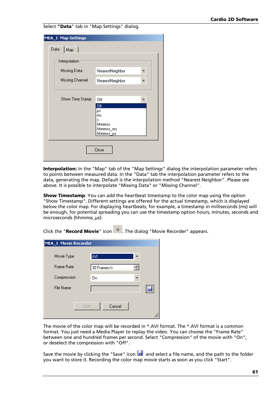 Multichannel Systems Cardio2D Manual User Manual | Page 65 / 123