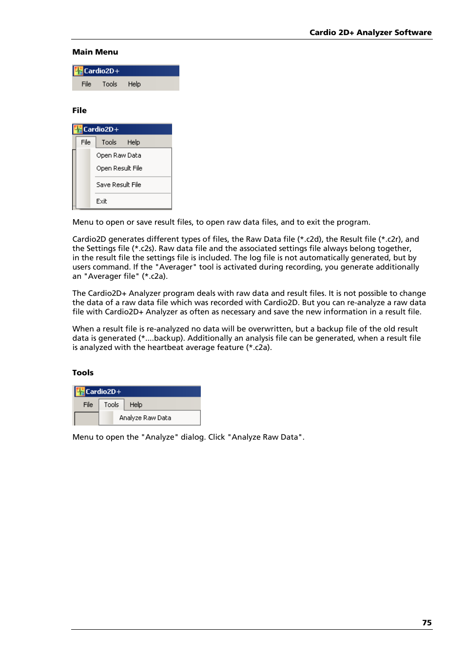 Multichannel Systems Cardio2D Manual User Manual | Page 79 / 123