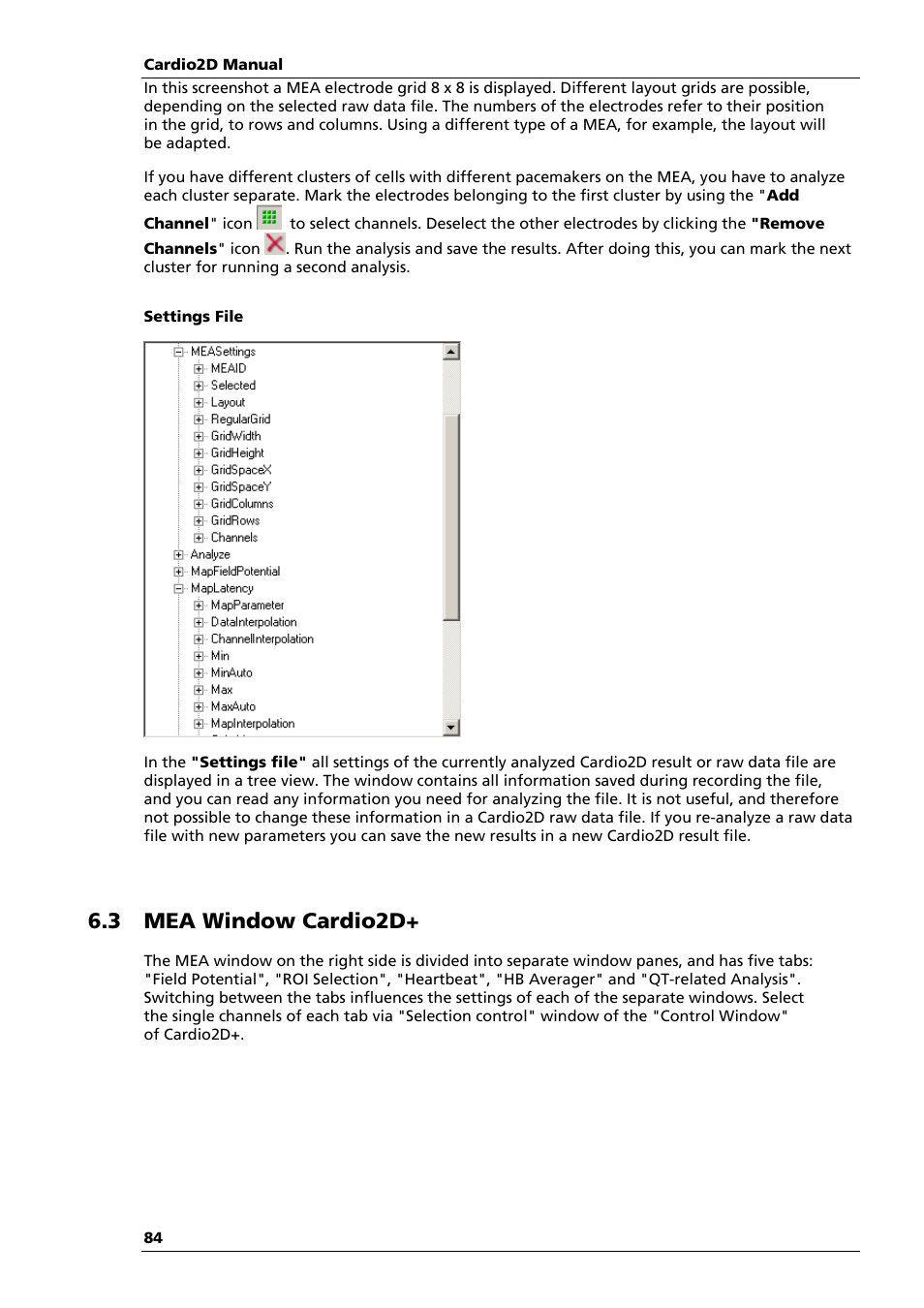 3 mea window cardio2d | Multichannel Systems Cardio2D Manual User Manual | Page 88 / 123