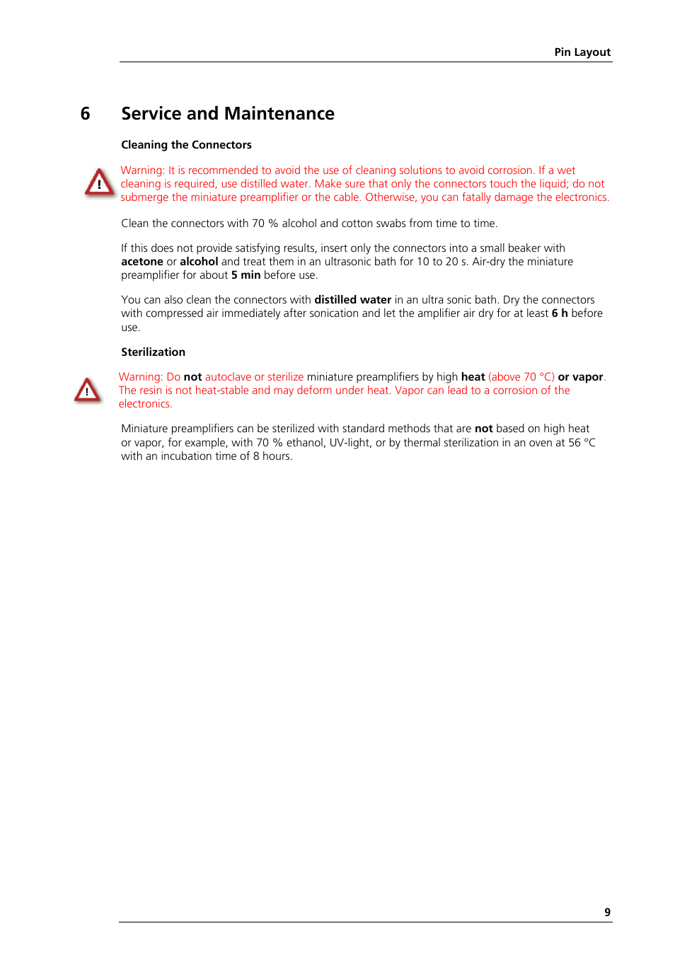 6service and maintenance | Multichannel Systems MPA8I Manual User Manual | Page 15 / 22