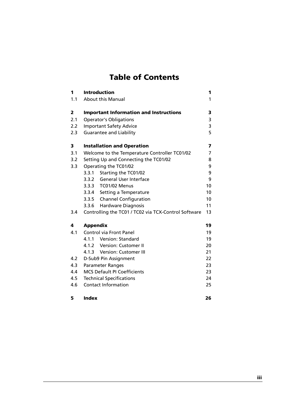 Multichannel Systems TC01-TC02 Manual User Manual | Page 3 / 33