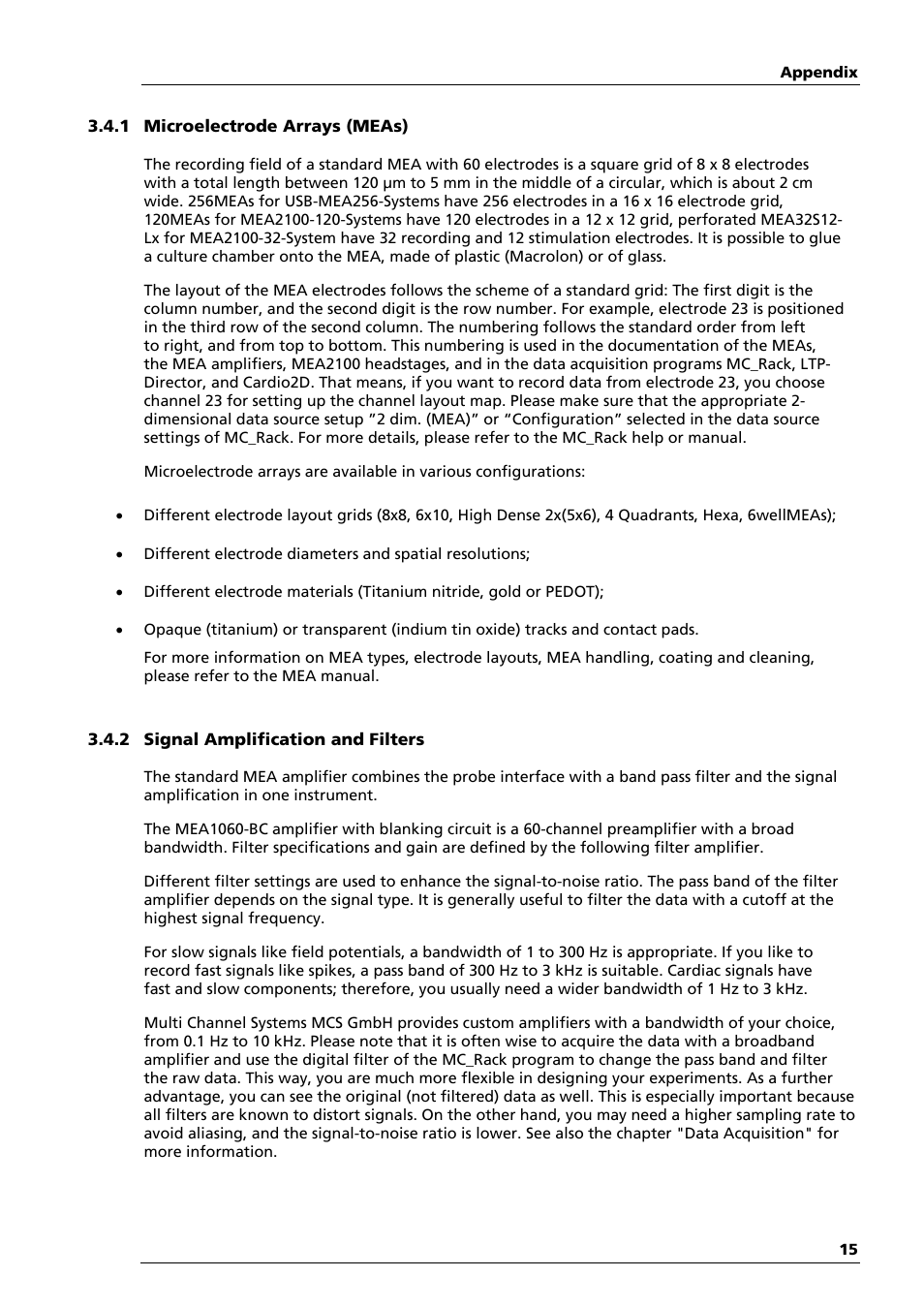 Multichannel Systems MEA-System Manual User Manual | Page 15 / 28