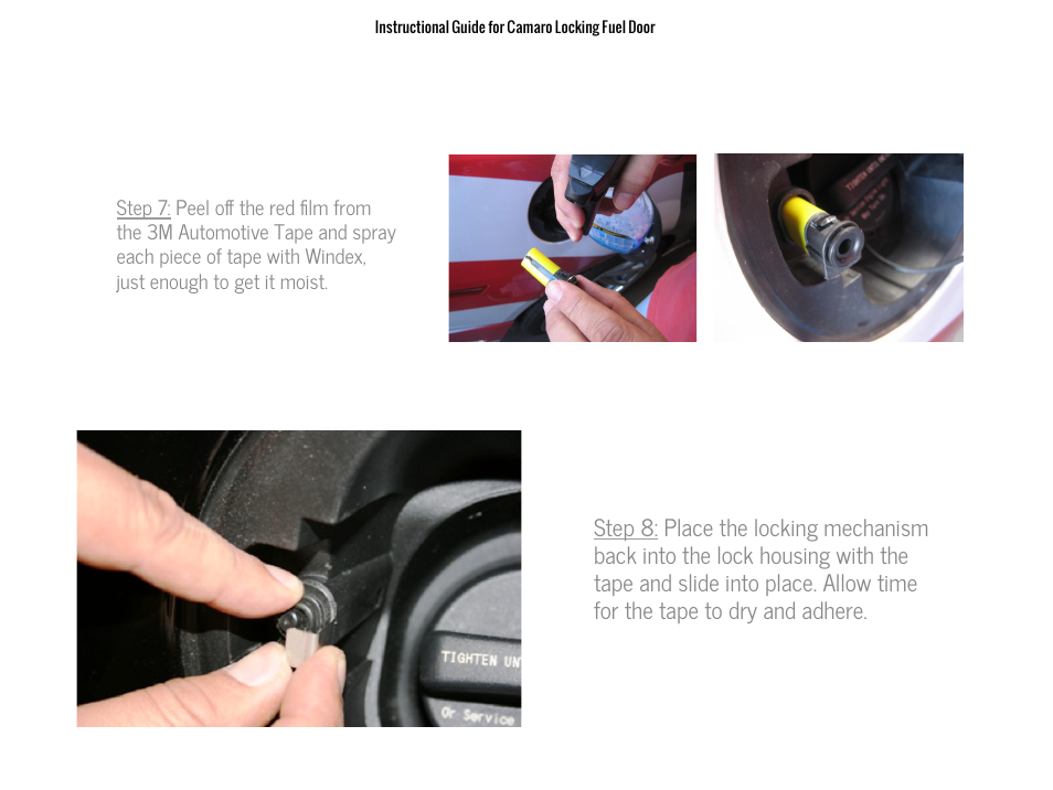 DefenderWorx Camaro Logo Locking Fuel Door User Manual | Page 4 / 5