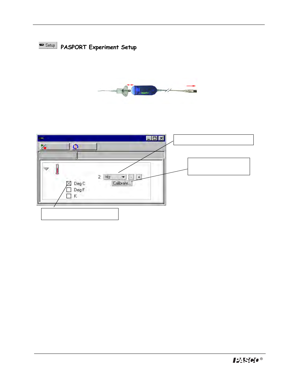 Pasport experiment setup | PASCO DataStudio Starter Manual User Manual | Page 6 / 20