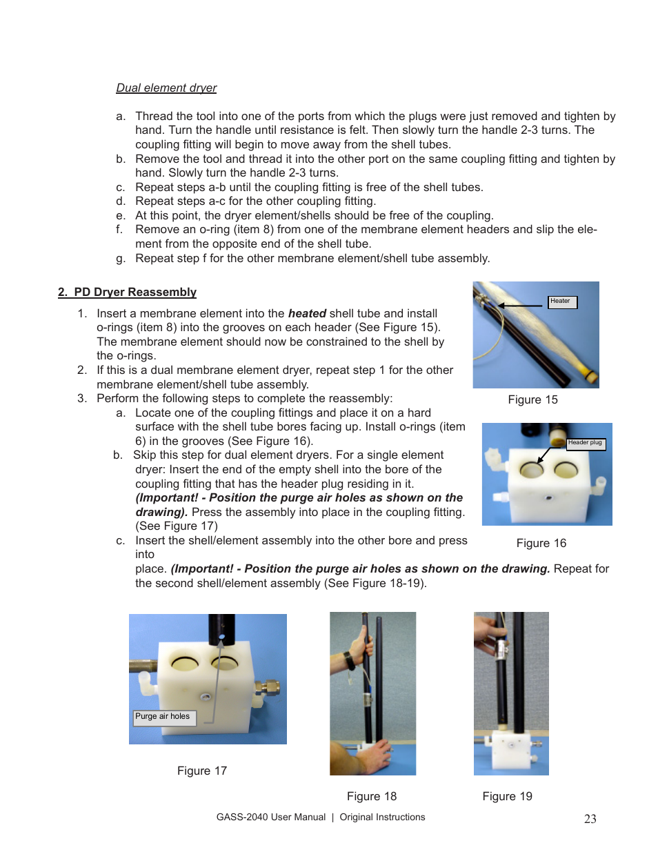 Perma Pure GASS-2040 User Manual | Page 23 / 29