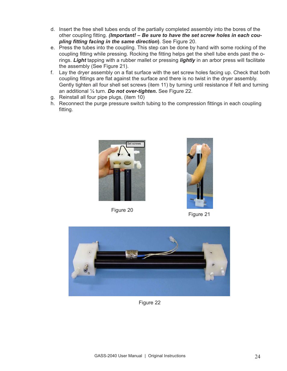 Perma Pure GASS-2040 User Manual | Page 24 / 29