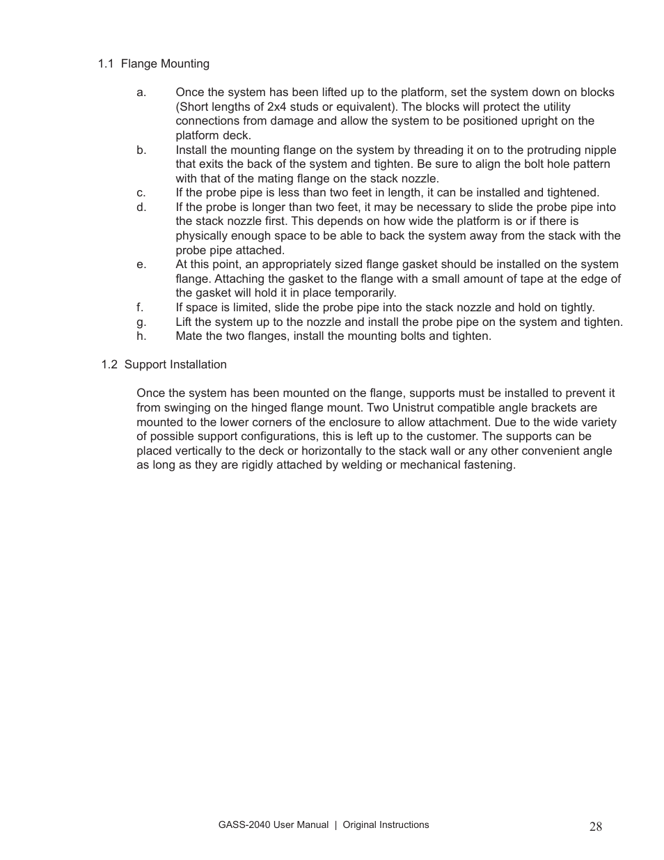 Perma Pure GASS-2040 User Manual | Page 28 / 29